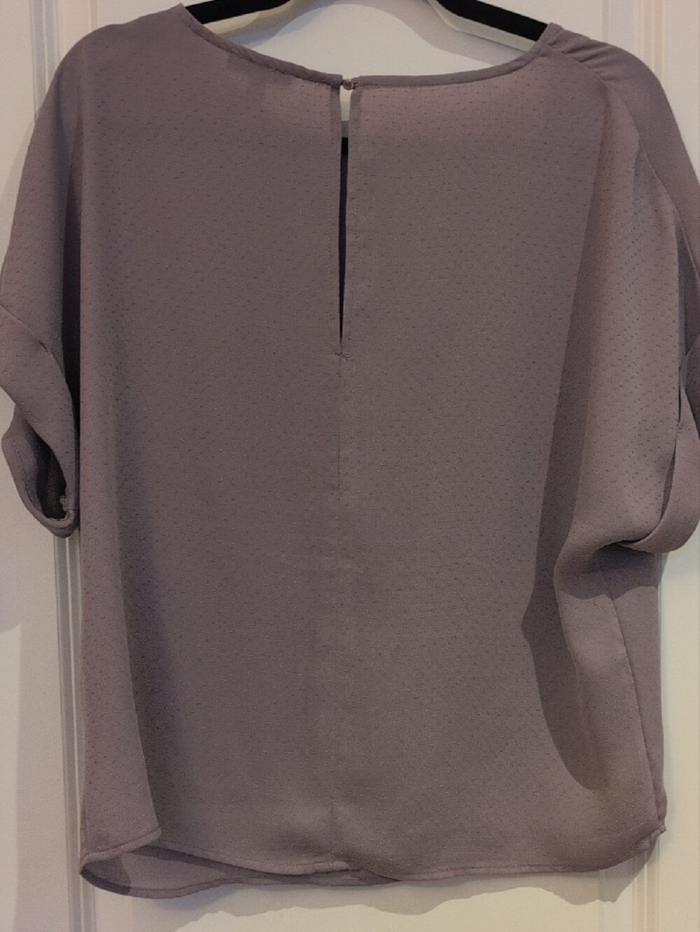 Dynamite Dusty Lavender Short-Sleeve Boxy Blouse - Size S - Picture 4 of 5
